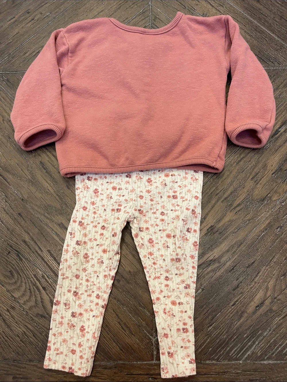 Modern Moments Rose Pink Floral Legging Set 12M